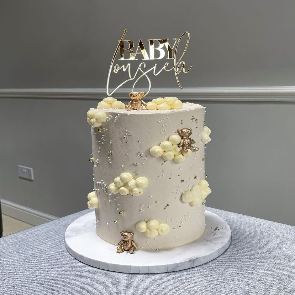 Personalised Acrylic Cake Topper MadeInLuton