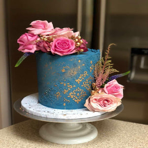 Damask Cake Stencil by Made In Luton.