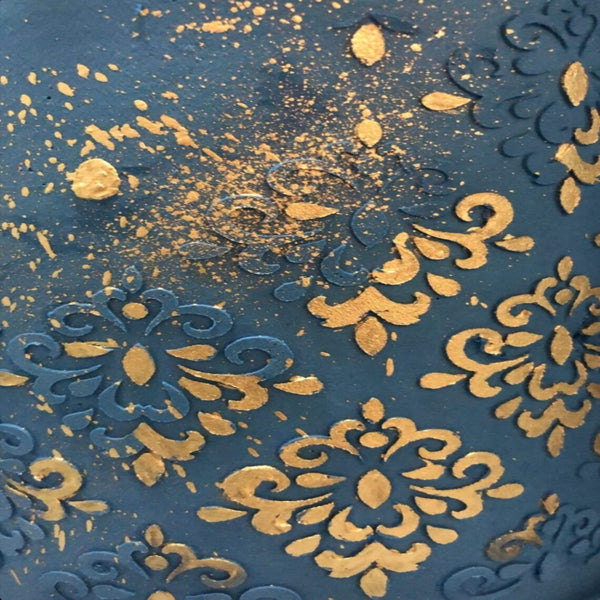 Damask Cake Stencil by Made In Luton.