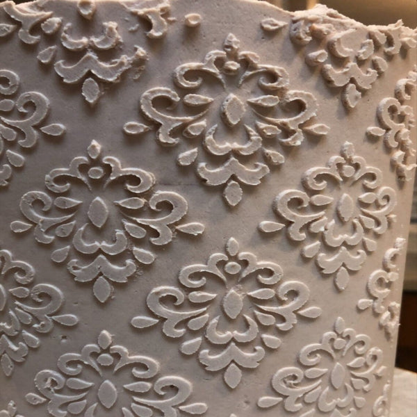 Damask Cake Stencil by Made In Luton.