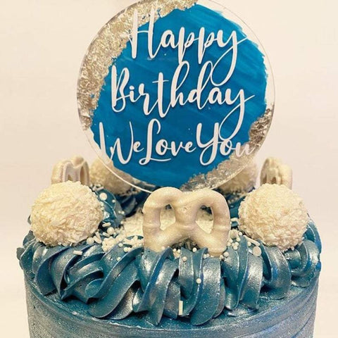 Circle Paddle Cake Topper