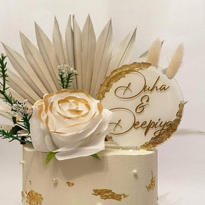 Circle Paddle Cake Topper
