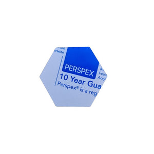 Hexagon 3mm Acrylic 80mm Tag Blank