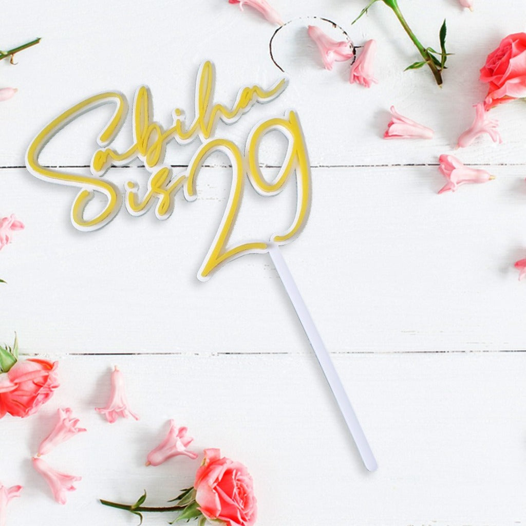 Double Layer Cake Topper